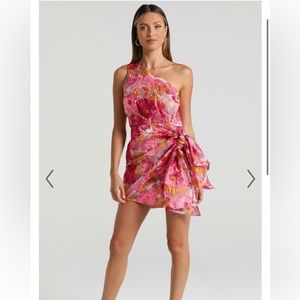 Showpo Brailey Dress in Pink Floral